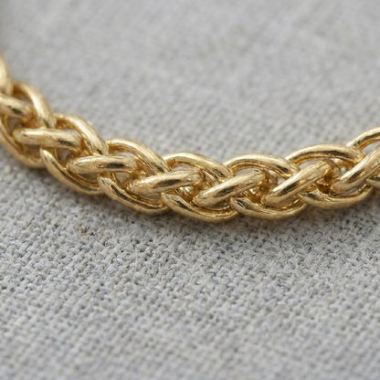 18K Solid Gold Franco Link Chain Necklace
